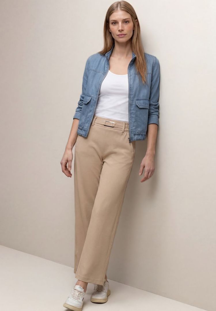 Blouson met opstaande kraag 17057 Light Blu