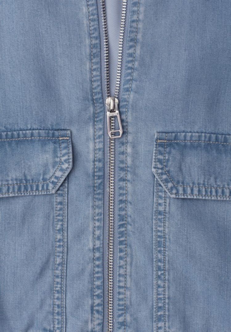Blouson met opstaande kraag 17057 Light Blu