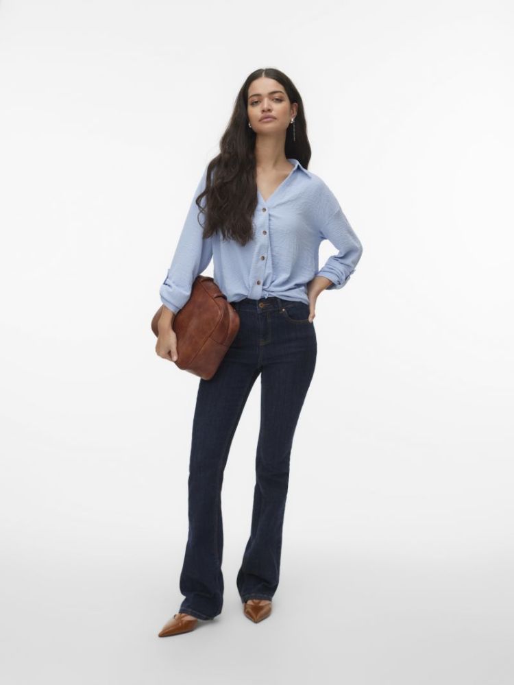 VMIZZY LS DETAIL SHIRT WVN BTQ 249737 Brunnera