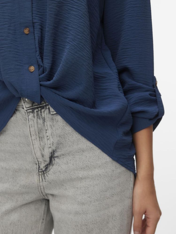 VMIZZY LS DETAIL SHIRT WVN BTQ 229916 Dark Den