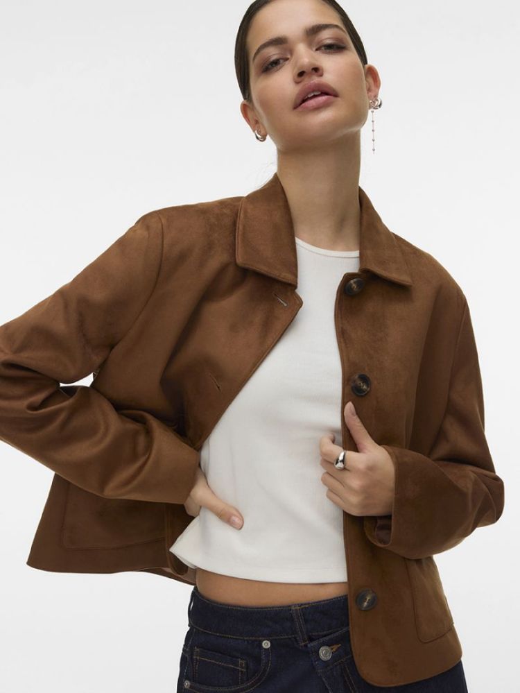 VMJOSE KELLY SHORT JACKET GA N 195781 Cognac
