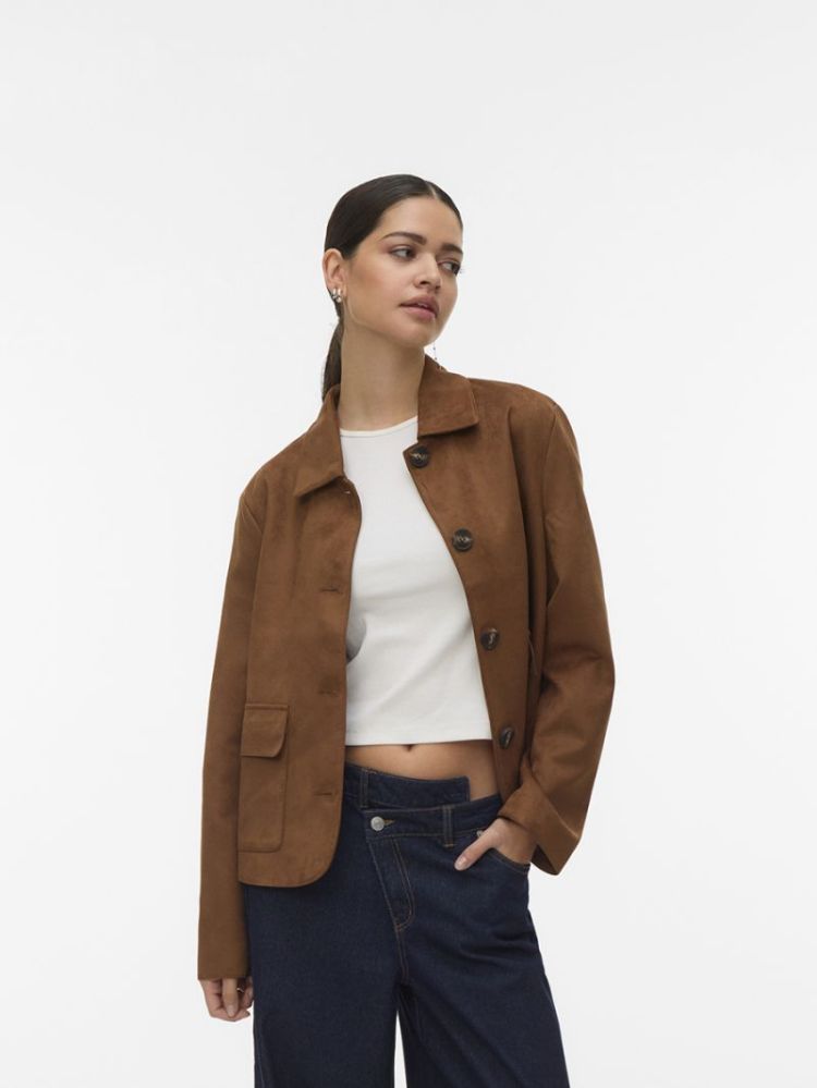 VMJOSE KELLY SHORT JACKET GA N 195781 Cognac