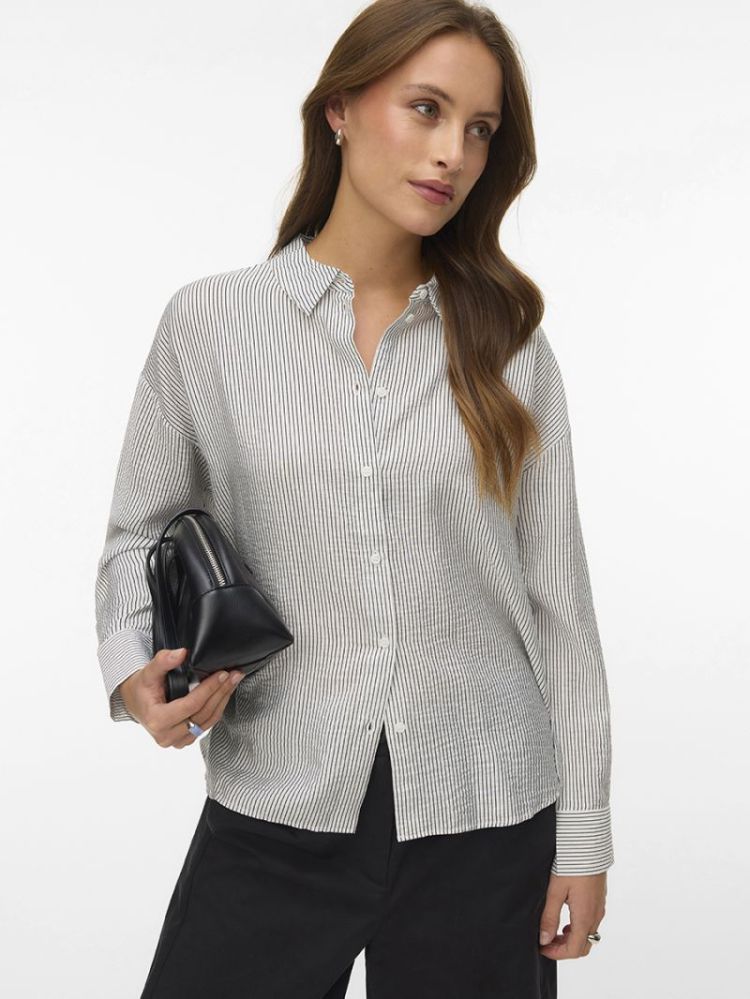 VMKAJA LS SHIRT WVN 175598002 Snow