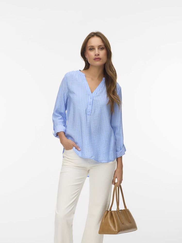 VMKAJA LS V-NECK FOLD-UP TOP W 199949001 Vista