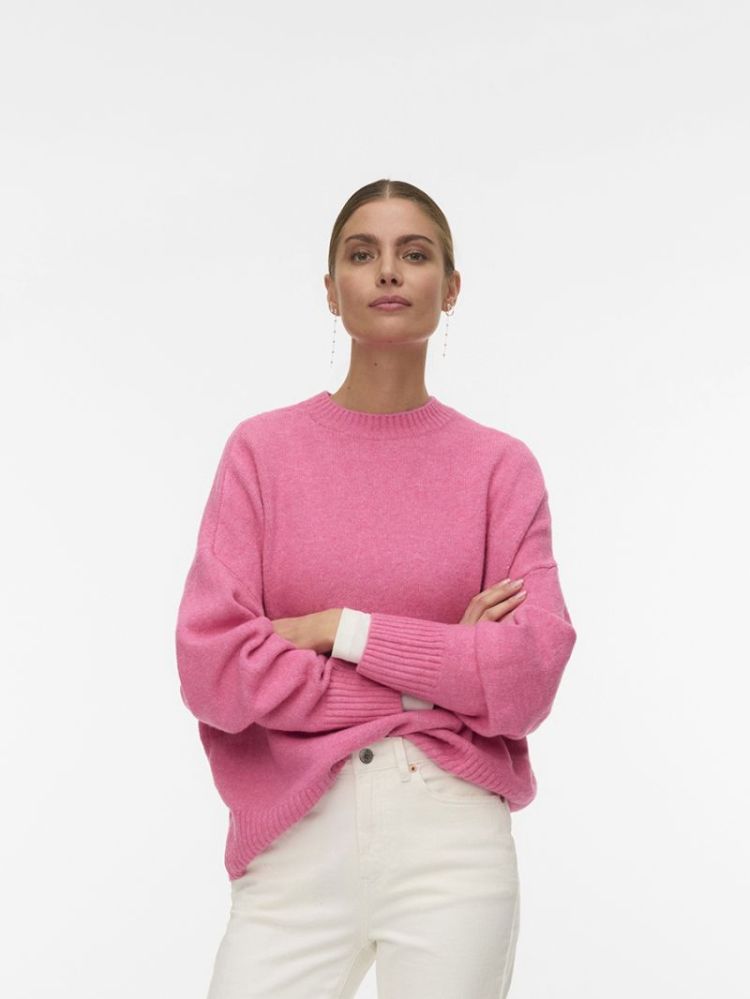 VMBOOM LS O-NECK PULLOVER GA N 294297001 Pink