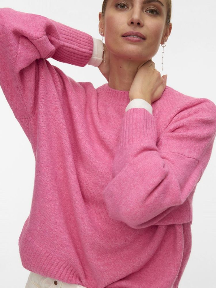 VMBOOM LS O-NECK PULLOVER GA N 294297001 Pink