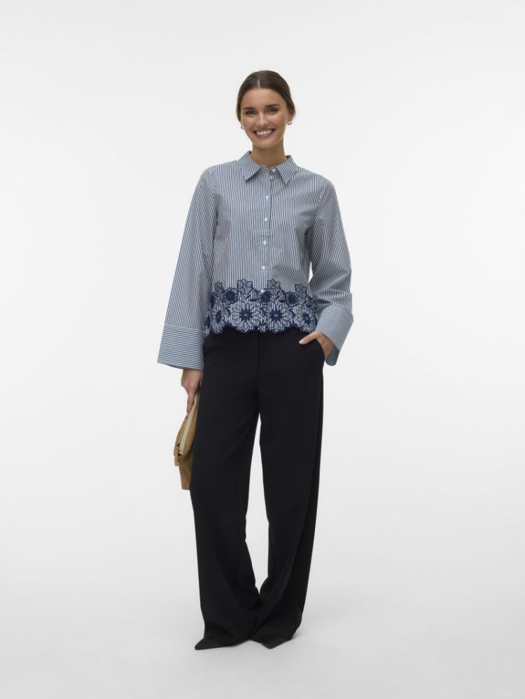 VMMARY LS SHIRT WVN GA 178857001 Cloud