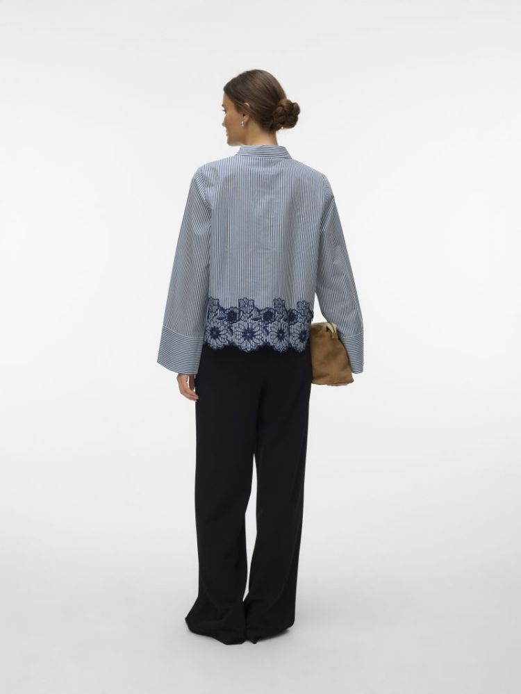 VMMARY LS SHIRT WVN GA 178857001 Cloud