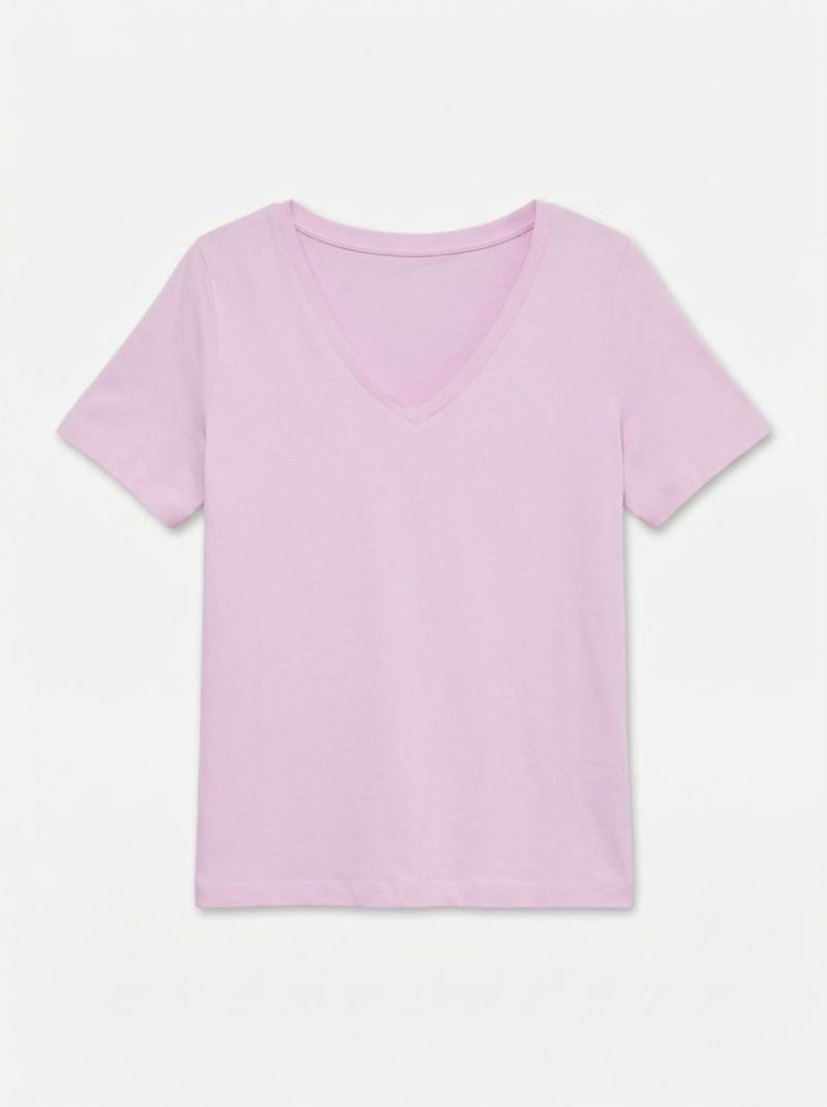 VMPAULINA SS V-NECK T-SHIRT JR 290741 Bonbon