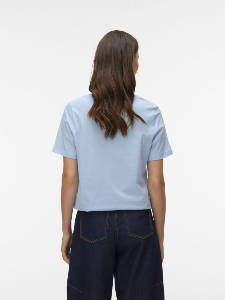 VMPAULINA SS V-NECK T-SHIRT JR 181684 Cashmere