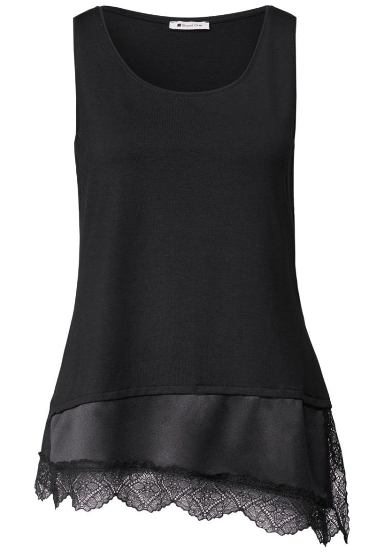 A325840 TOP W.DIAGONAL WOVEN B 10001 Black