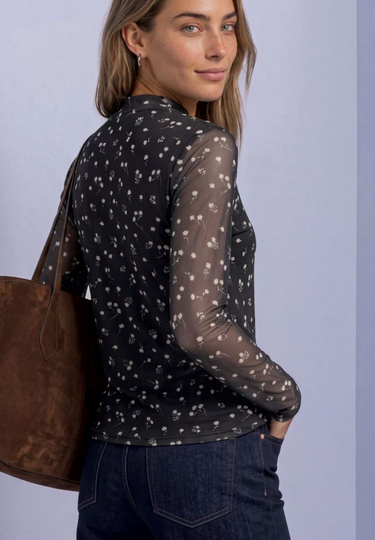 A325858 LTD QR PRINTED MESH RO 27874 black cof