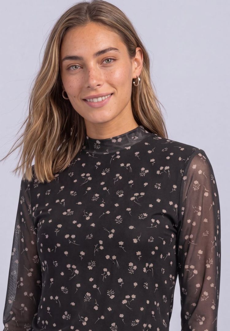 A325858 LTD QR PRINTED MESH RO 27874 black cof