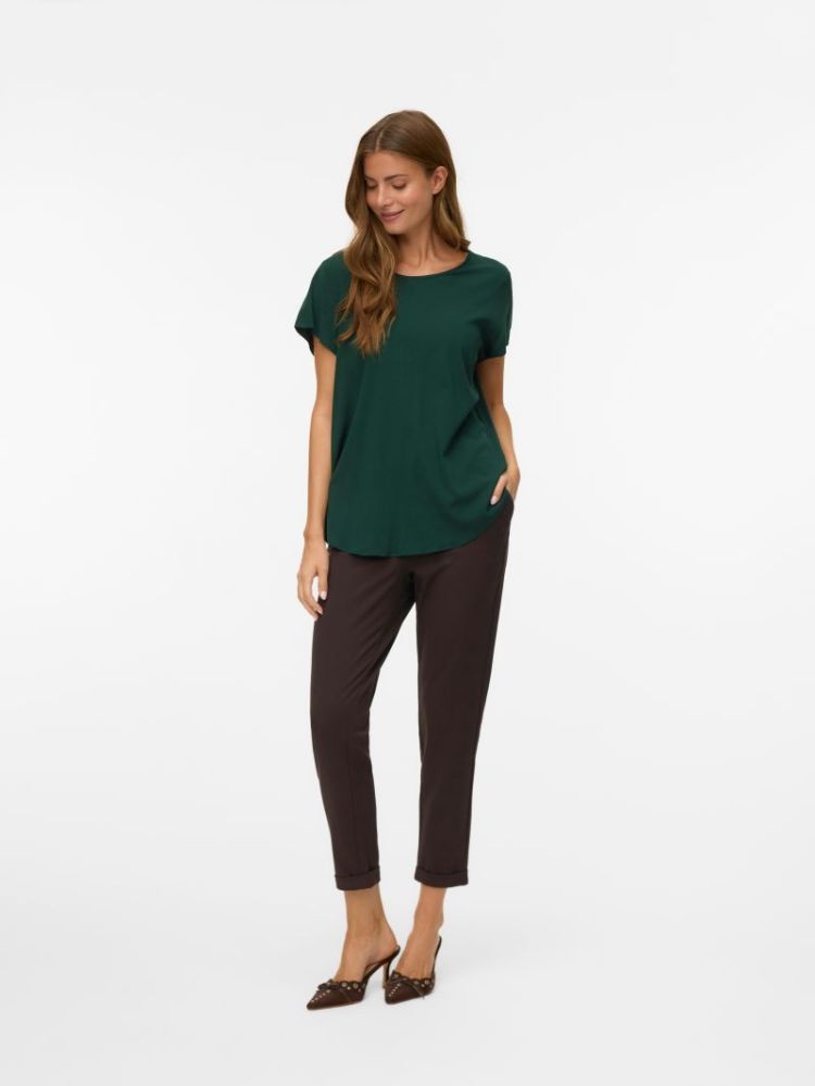 VMMAYA MW LOOSE SOLID PANT NOO 297957 Chocolat