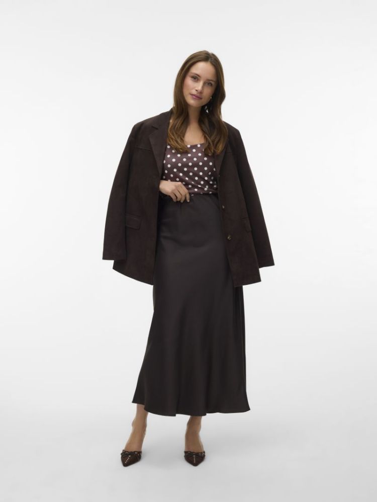 VMMERLE ANKLE SKIRT WVN GA NOO 297957 Chocolat