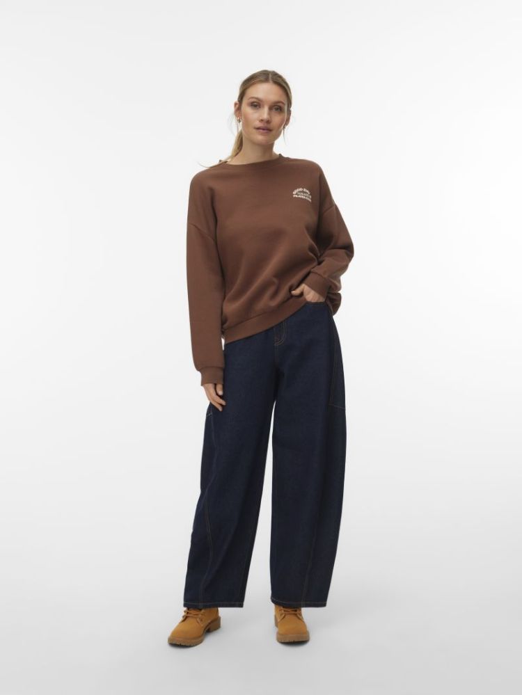 VMADINE URSULA LS SWEAT BOX JR 288475001 Cocoa