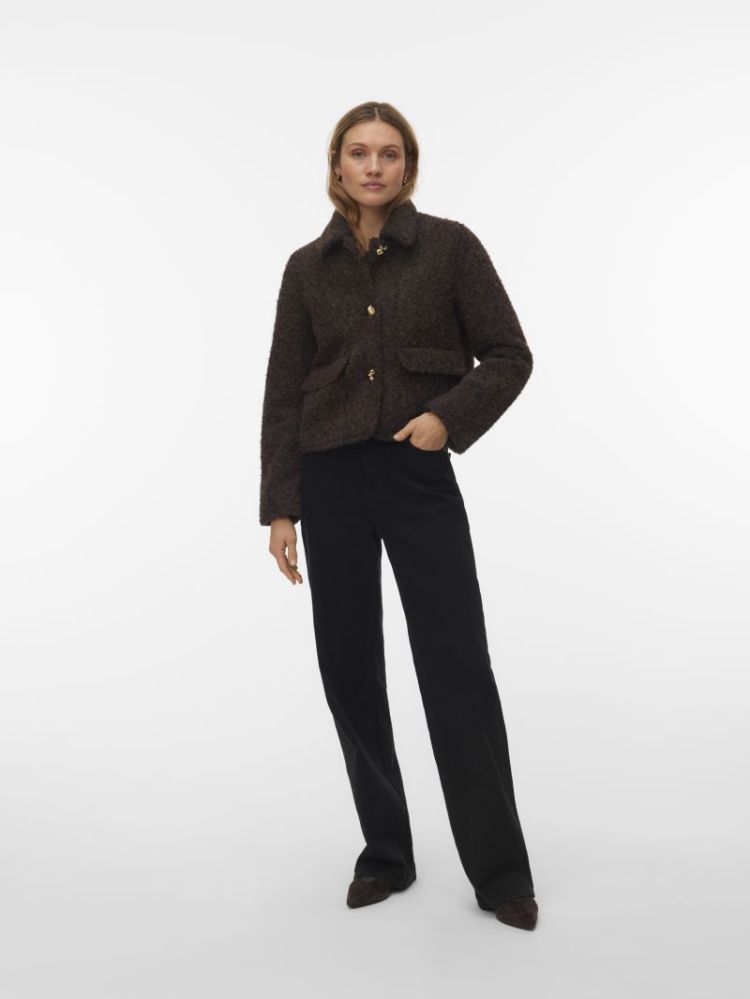 VMELENAHOLLY SHORT JACKET BOO 297957001 Choco