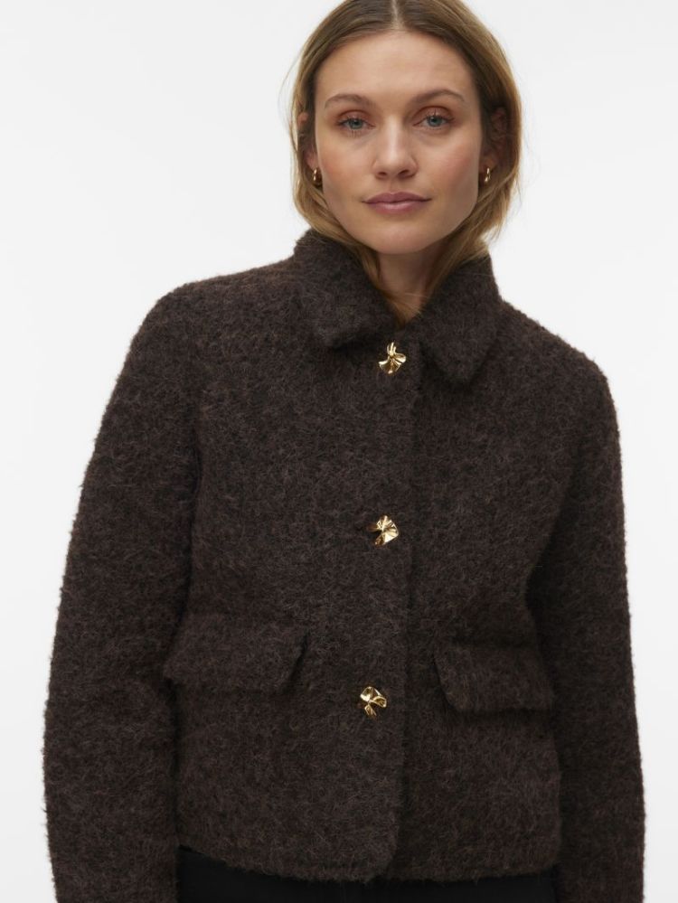 VMELENAHOLLY SHORT JACKET BOO 297957001 Choco