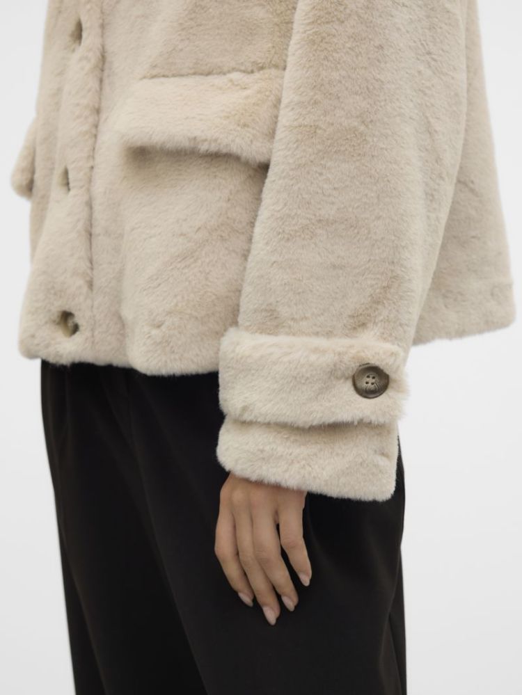 VMSONJAEVA SHORT JACKET GA BOO 175626 Oatmeal